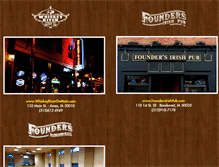 Tablet Screenshot of foundersirishpub.com